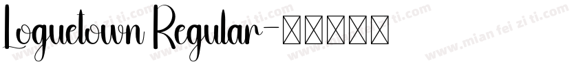 Loguetown Regular字体转换
